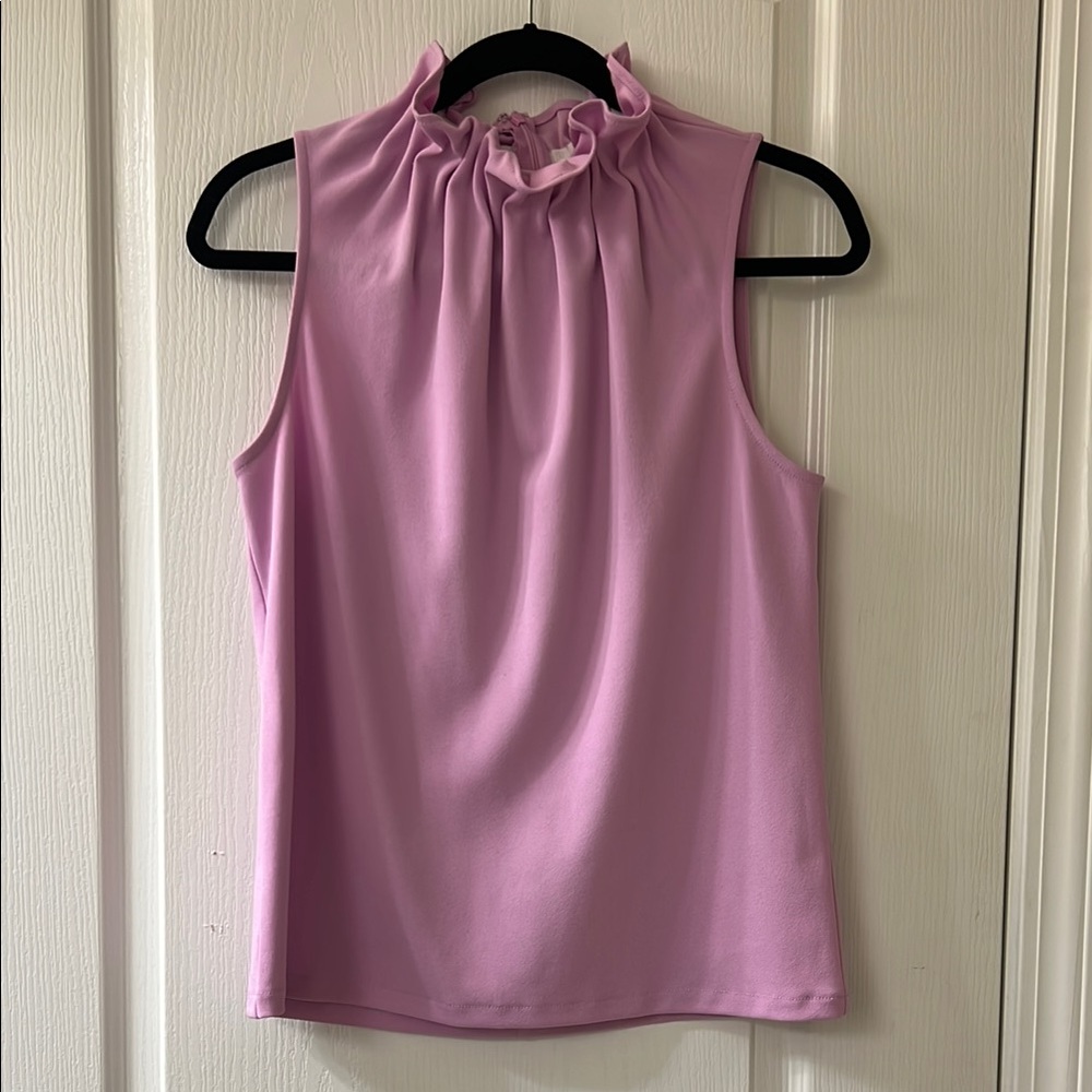 Ann Taylor Purple Ruffled Blouse
